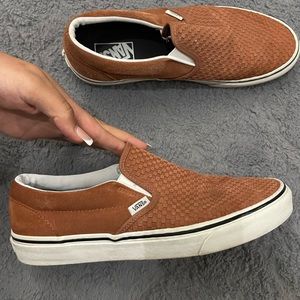 Tan textured vans
